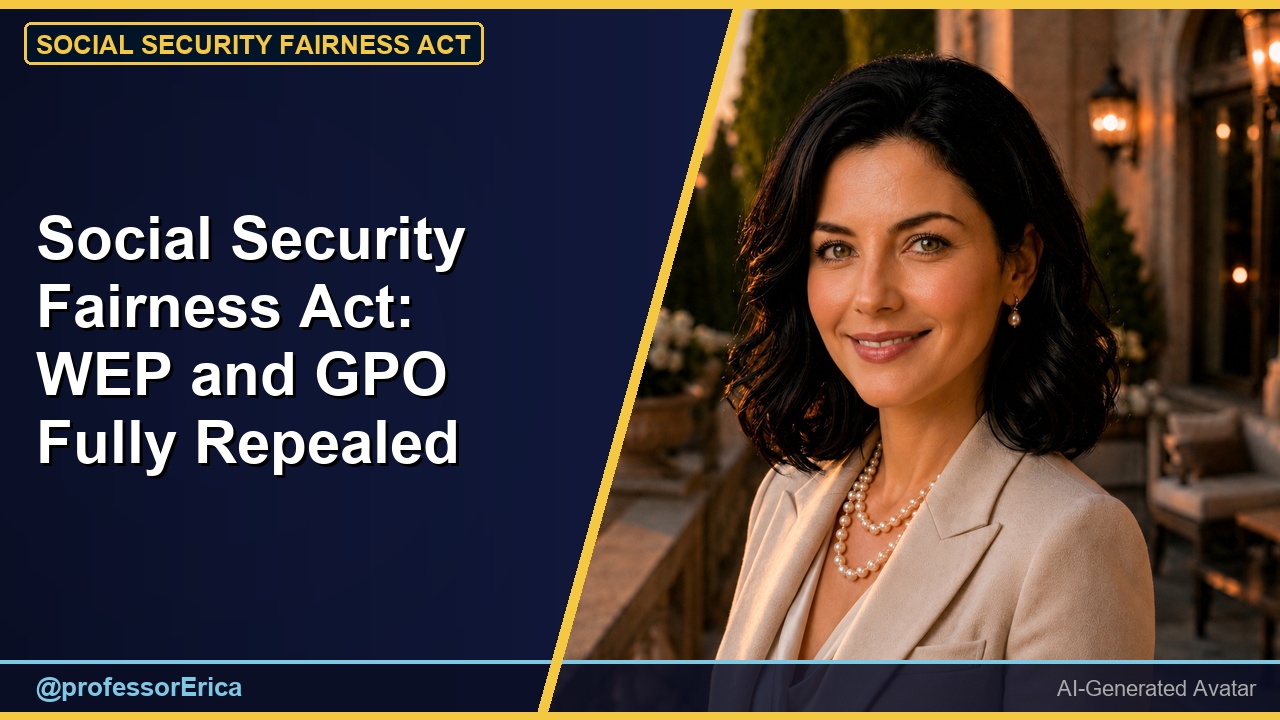 The Social Security Fairness Act: WEP and GPO Repealed